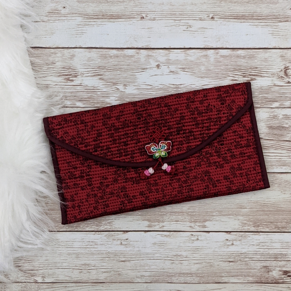 Quilted fabric wallet NEW